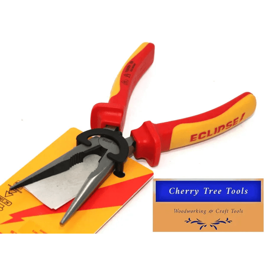 Eclipse Professional 8" VDE Long Nose Pliers electricians insulated tool