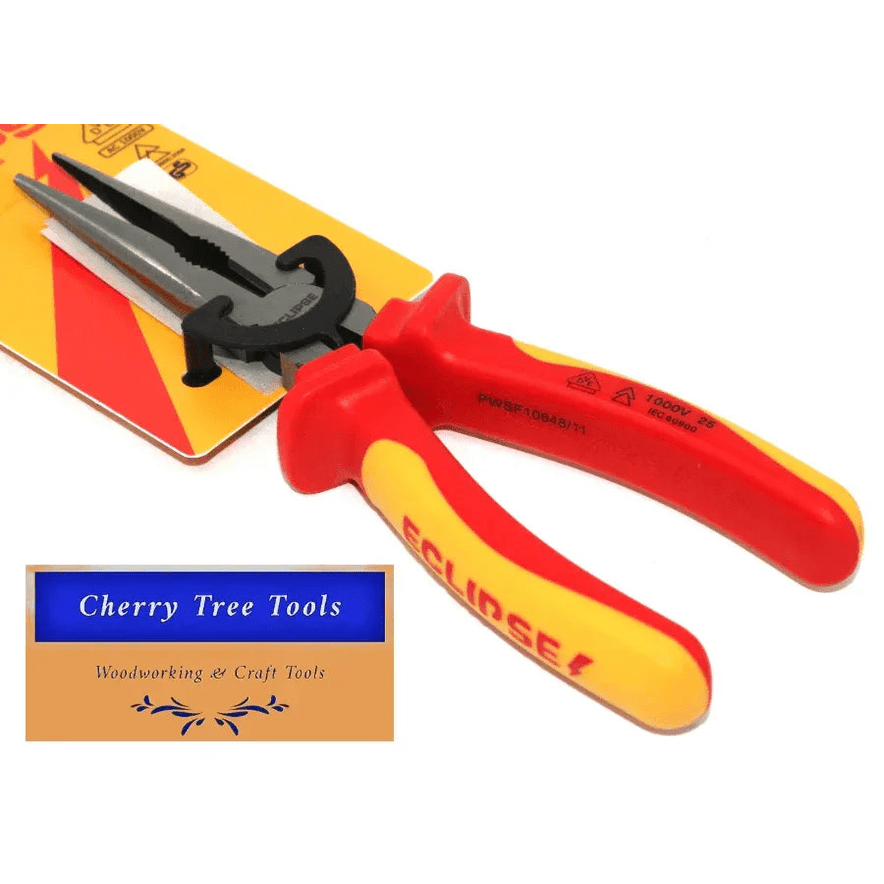 Eclipse Professional 8" VDE Long Nose Pliers electricians insulated tool