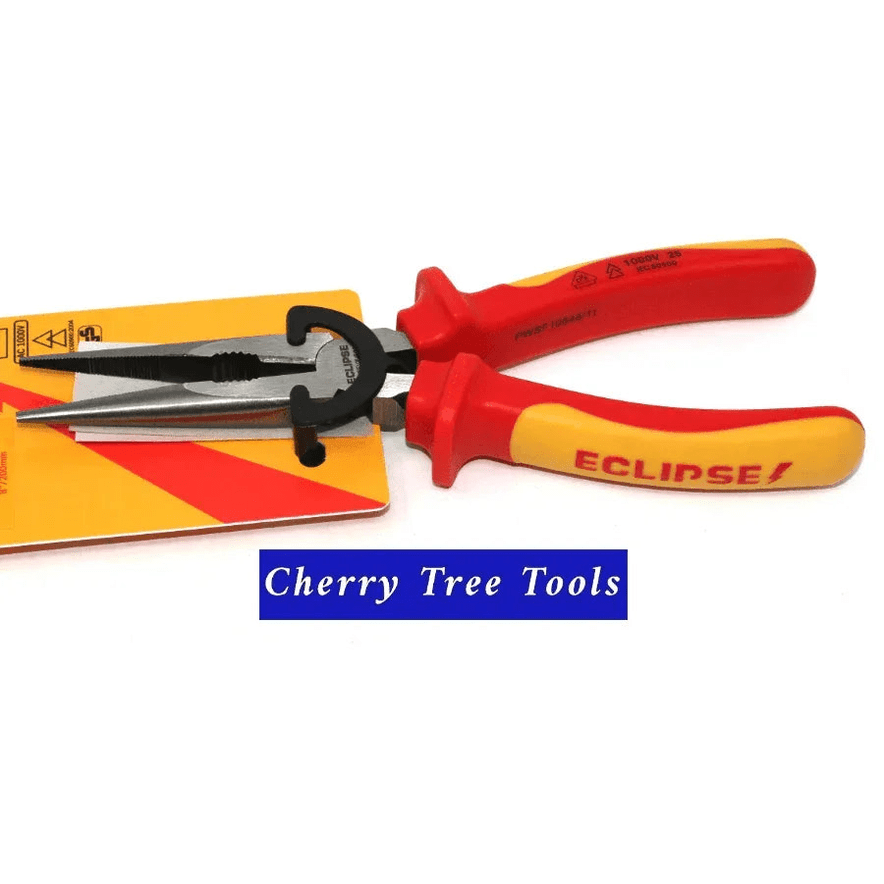 Eclipse Professional 8" VDE Long Nose Pliers electricians insulated tool