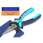Eclipse Professional 6" Long Nose Pliers  displayed on packaging, showcasing precision and ergonomic design.