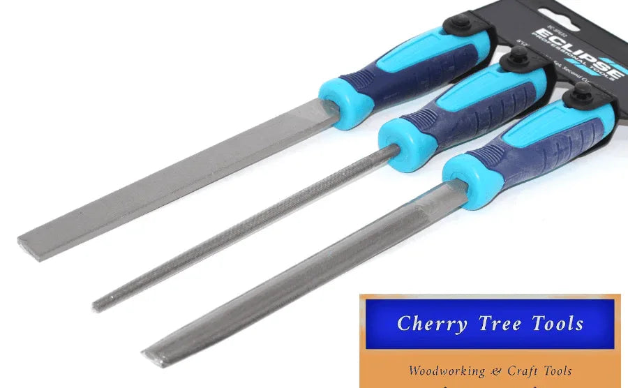 Eclipse Professional 2nd Cut File Set 3 Piece - Cherry Tree Tools