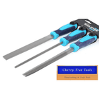 Eclipse Professional 3pc File Set 2nd Cut showing three files with ergonomic handles for crafting and DIY projects.