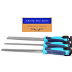 Eclipse Professional 3pc File Set 2nd Cut showcasing three durable files for precision in crafting and DIY projects.
