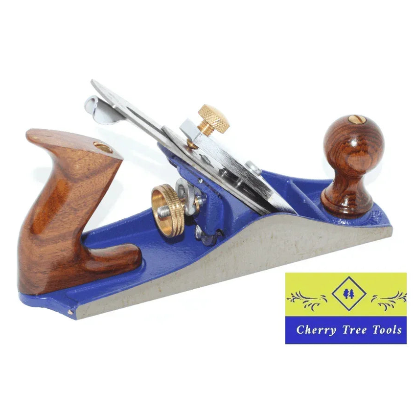 Irwin Record No 4 Smoothing Plane 50mm with robust cast iron body and wooden handle for precise woodworking.