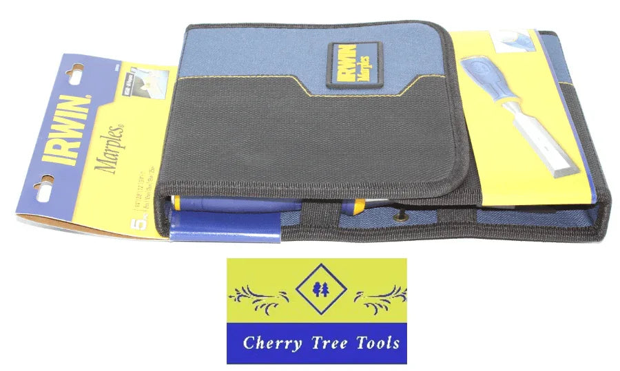 Irwin Marples chisel set MS 500 packaging showcasing the 5-piece chisel tools for woodworking and carpentry.