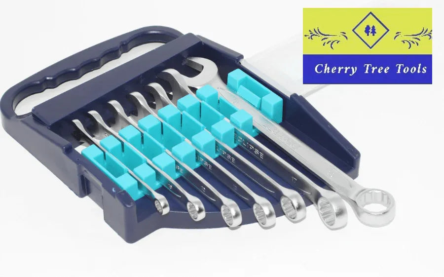 Eclipse Professional Combination Spanner Set displayed in a blue case with precision-engineered spanners.