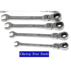 Eclipse Professional Flex Head Combination Spanner set featuring flex head technology and 7 pieces of 8 - 19mm sizes.