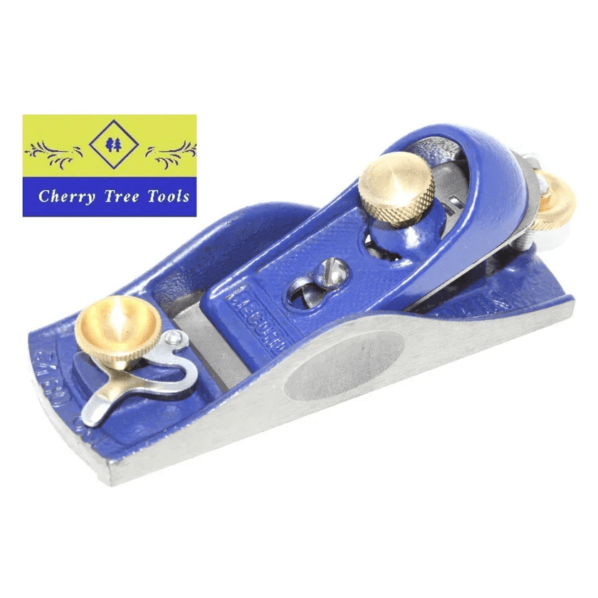 Irwin Record Block Plane 9 1/2 close-up view showing its classic design and precision features.