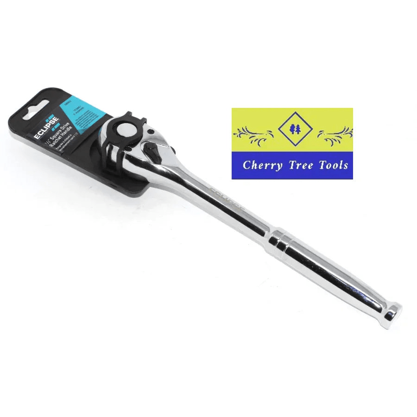 Eclipse Professional Ratchet Handle 1/2" Drive displayed with packaging for DIY and professional use.