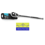 Eclipse Professional Ratchet Handle 1/2" Drive resting on packaging, showcasing durable chrome vanadium steel construction.