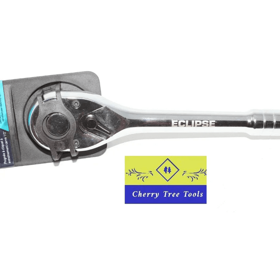 Eclipse Professional Ratchet Handle 1/2" Drive showing the precision-engineered chrome vanadium steel design.