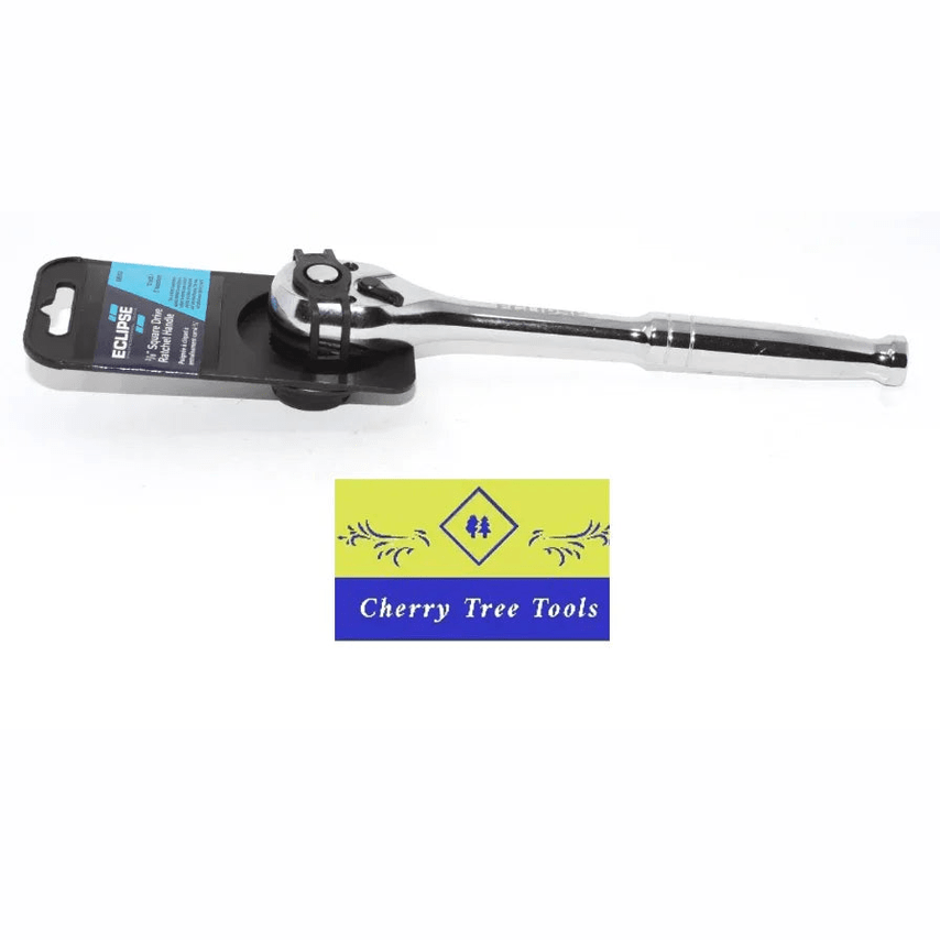  Eclipse Professional Ratchet Handle  3/8" Drive displayed with packaging on a white background.