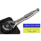 Eclipse Professional Ratchet Handle 1/4" Drive with chrome finish for precise control and durability.