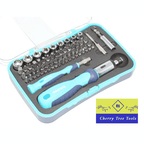 Eclipse Professional Ratchet Screwdriver & Mini Socket Set in a storage case with various bits and tools.