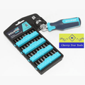 Eclipse Professional 33 Piece Ratchet Screwdriver Set showcasing ratchet handle and interchangeable bits.