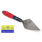 Spear & Jackson Tyzack 6" Pointing Trowel with red and blue handle and solid forged blade.