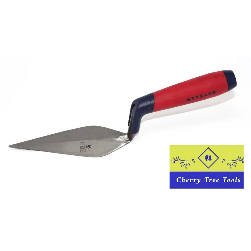 Spear & Jackson Tyzack 6" Pointing Trowel with a red handle for precise masonry work.