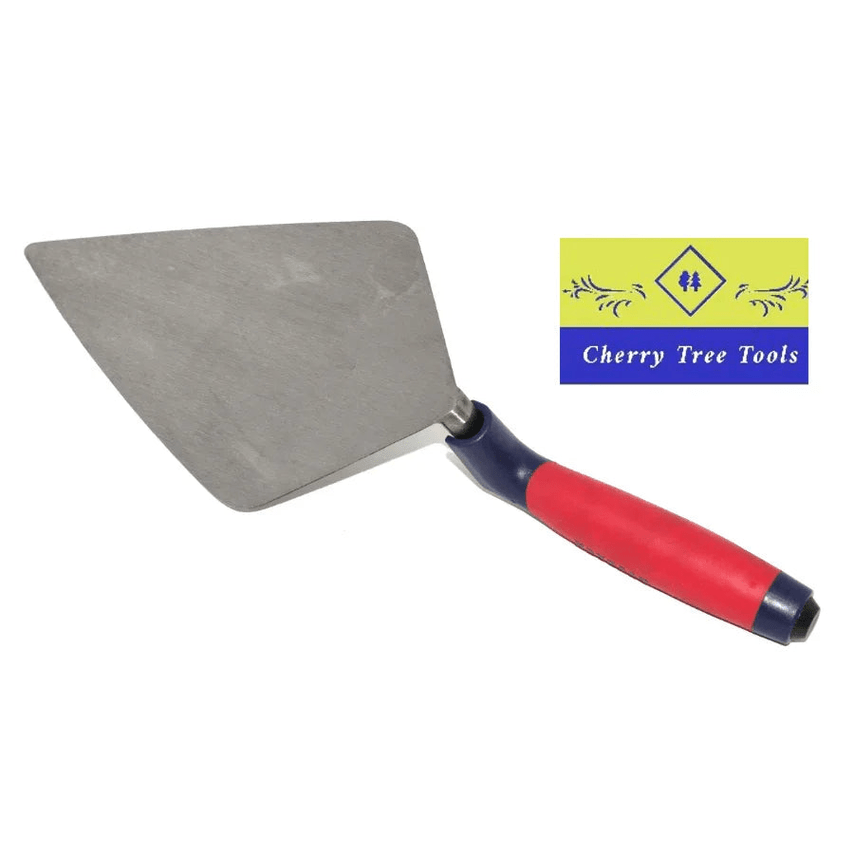 Spear & Jackson Tyzack 11" Broad Heel Brick Trowel with solid forged steel blade and ergonomic handle