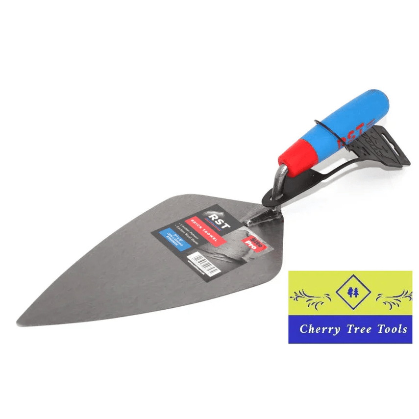 RST 11" London Pattern Brick Trowel with carbon steel blade and ergonomic handle for masonry work.