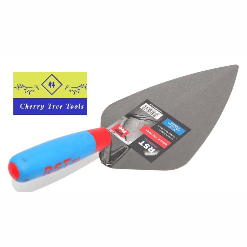 RST 11" London Pattern Brick Trowel with carbon steel blade and ergonomic handle for masonry work.
