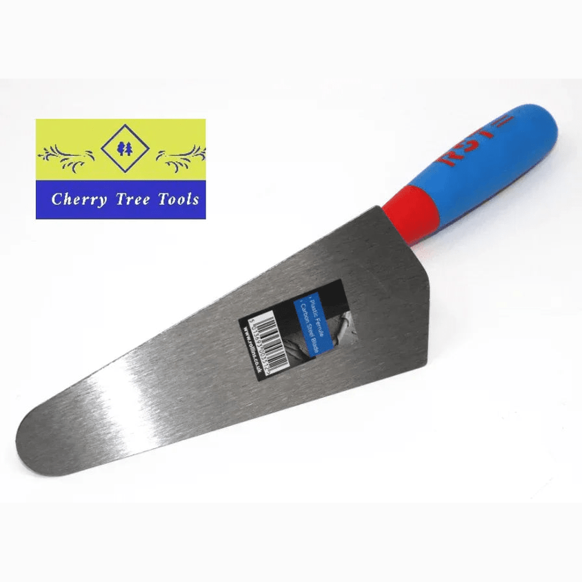 RST 7" Gauging Trowel soft feel handle with carbon steel blade for mixing plaster or mortar efficiently.