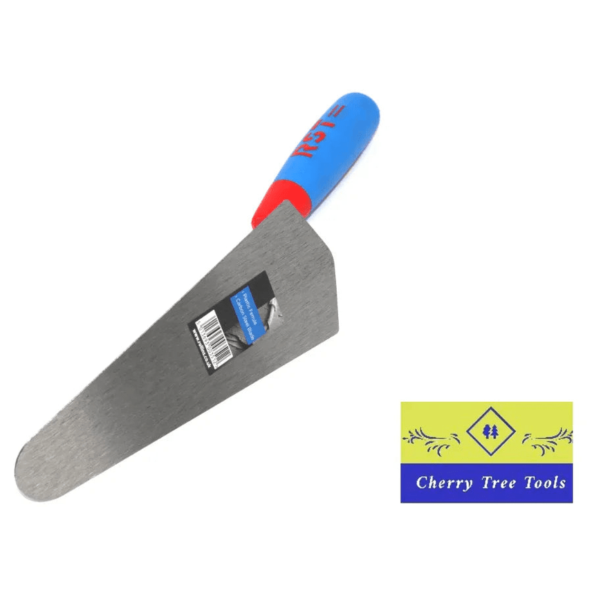 RST 7" Gauging Trowel soft feel handle with carbon steel blade and colorful ergonomic handle.