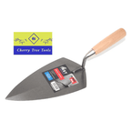 RST 10" Philadelphia Pattern Brick Trowel - hard wood handle with Cherry Tree Tools logo.