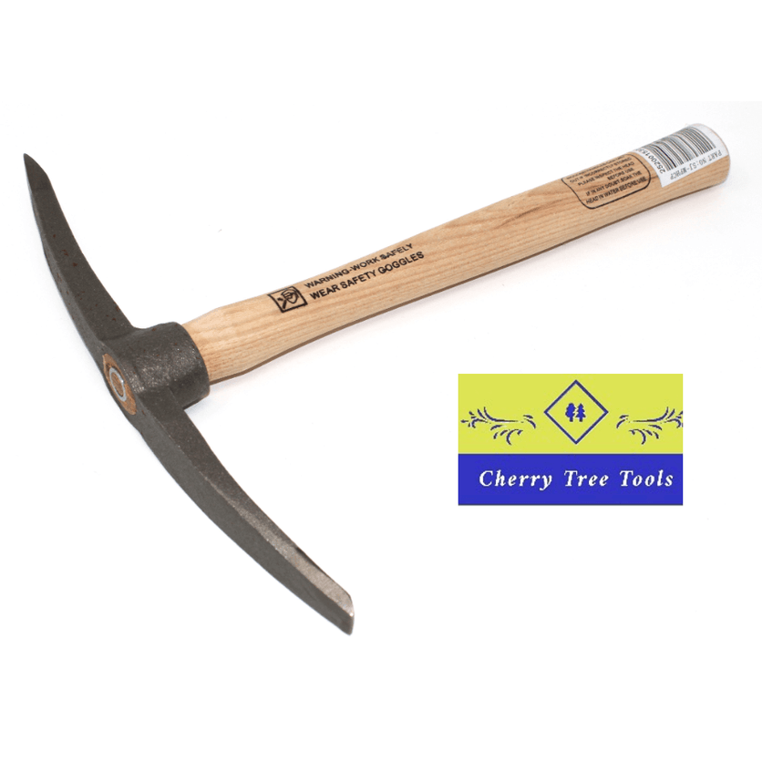 Spear & Jackson Mortar Pick & Chisel Hammer with wooden handle, designed for bricklayers to clean stonework debris