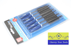 Blue Spot 6pc Mini Needle File Set for precision filing and intricate detail work in crafting and repair.