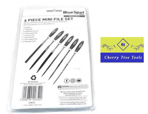 Blue Spot 6pc Mini Needle File Set