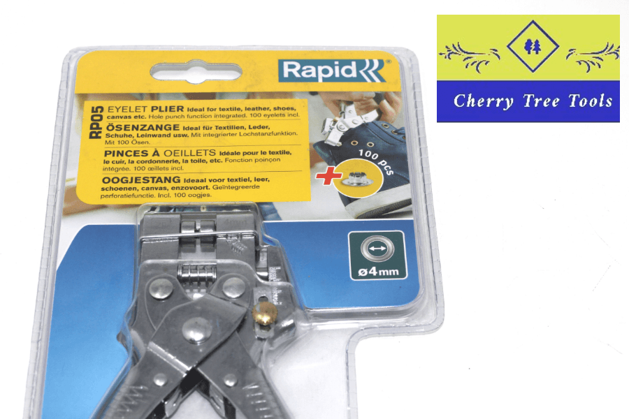 Rapid Eyelet Pliers with 100 4mm Eyelets