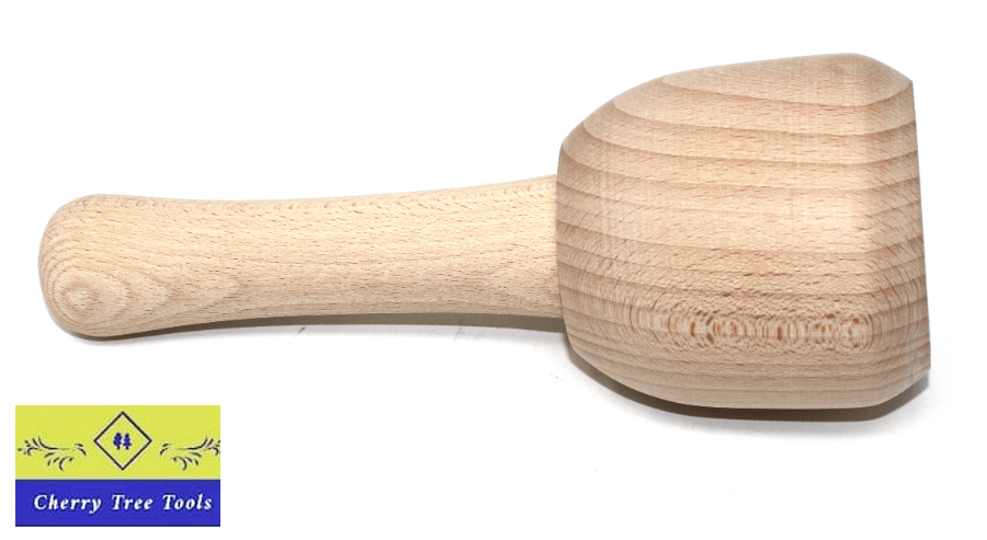 Faithfull 90mm Beech Wood Carvers mallet with solid beech head and comfortable handle