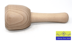 Faithfull 90mm Beech Wood Carvers mallet with solid beech head and handle for precise carving tasks.