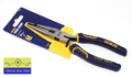 Irwin Vise-Grip 8" Long Nose Pliers with packaging showcasing robust construction and ProTouch grips.