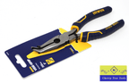 Irwin Vise-Grip 8" Bent Nose Pliers on packaging, designed for precision and durability.
