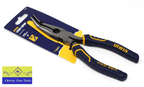 Irwin Vise-Grip 8" Bent Nose Pliers on packaging, featuring a precision control design for intricate tasks.