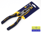 Irwin Vise-Grip 8" Bent Nose Pliers on packaging, showcasing precision grip and durable construction.