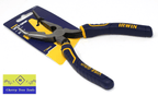 Irwin Vise-Grip 8" Bent Nose Pliers with ergonomic handles and induction-hardened cutting edges.