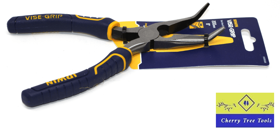 Irwin Vise-Grip 8" Bent Nose Pliers with precision control and robust construction for demanding tasks.