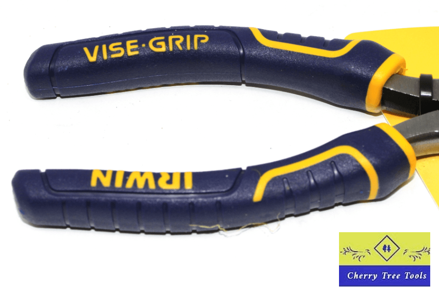 Irwin Vise-Grip 8" Bent Nose Pliers with comfortable handle grips for precision control and durability.