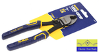 Irwin Vise-Grip 8" Cable Cutting Pliers displayed with packaging for professional cable cutting tasks.