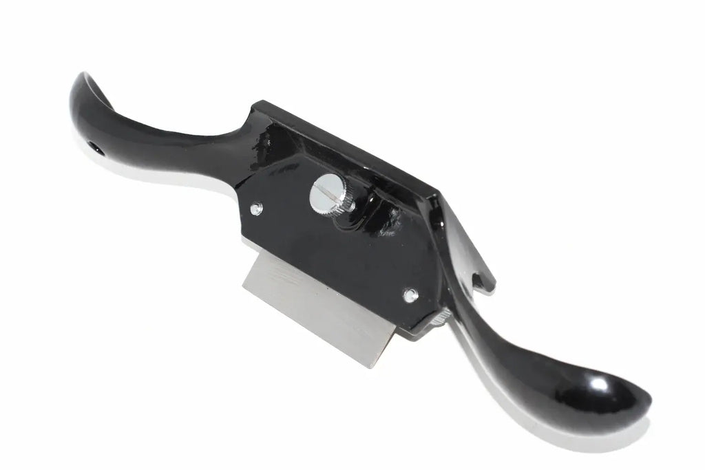 A Spear & Jackson cabinet Scraper black metal  with a silver metal blade, shown on a plain white background.