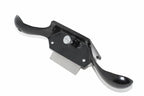 A Spear & Jackson cabinet Scraper black metal  with a silver metal blade, shown on a plain white background.