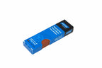Norton India 102mm medium oilstone MB24 in a blue and white box with a window showing the stones grit