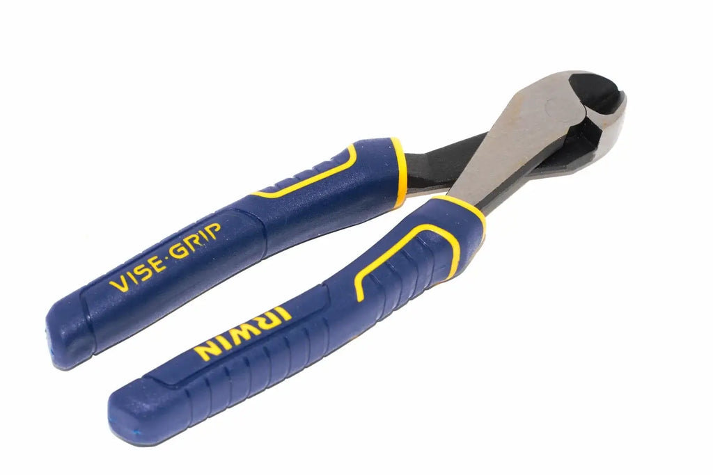 Irwin Vise-Grip 8" Diagonal Cut Pliers by Cherry Tree Tools in blue with ProTouch slip-resistant grips