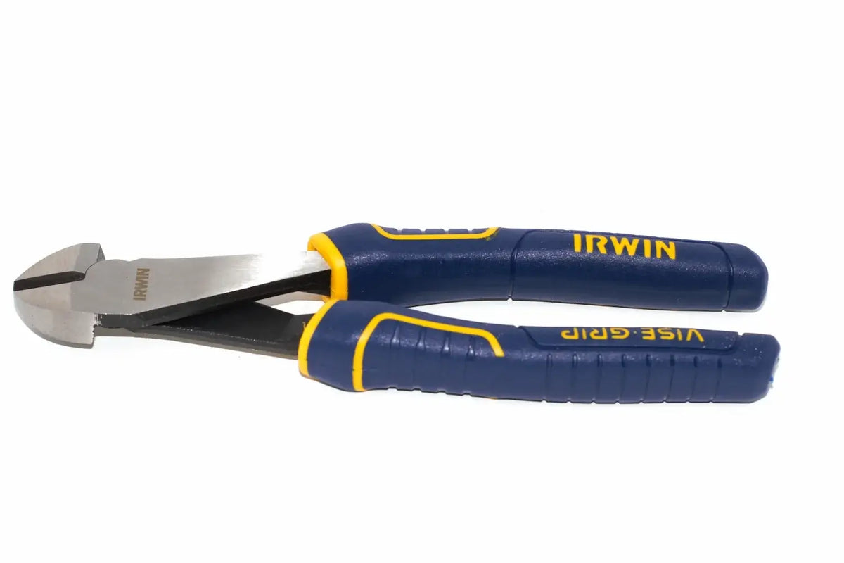 Irwin Vise-Grip 8" diagonal cut pliers by Cherry Tree Tools, blue with ProTouch slip resistant grips