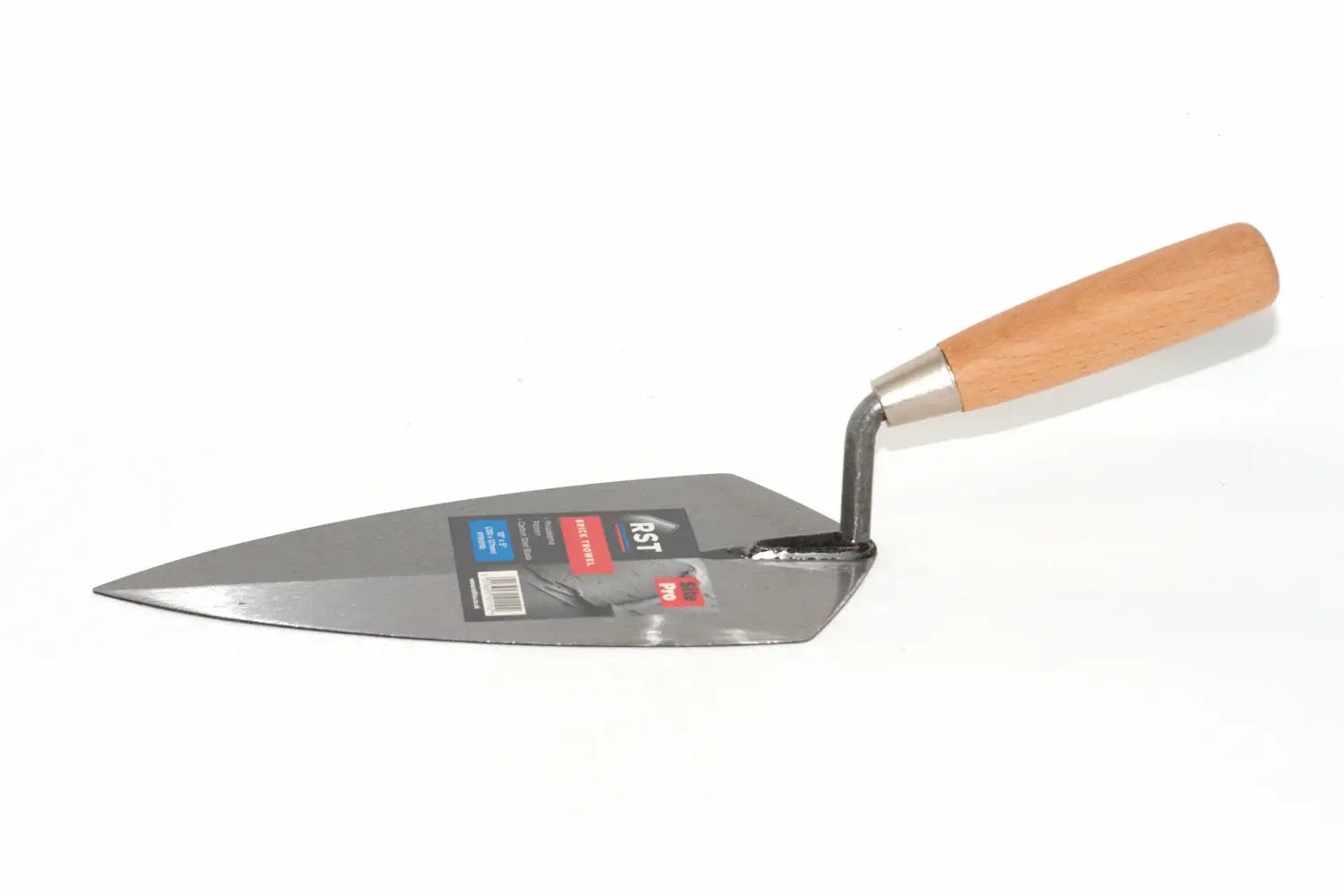 RST 10" Brick trowel philadelphia pattern with an ergonomic handle and steel tang.