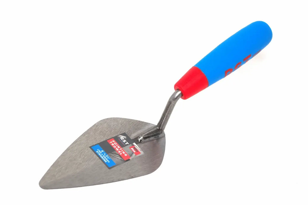 RST London Pattern Pointing Trowel 6 inch soft feel handle by Cherry Tree Tools, London pattern pointing trowel
