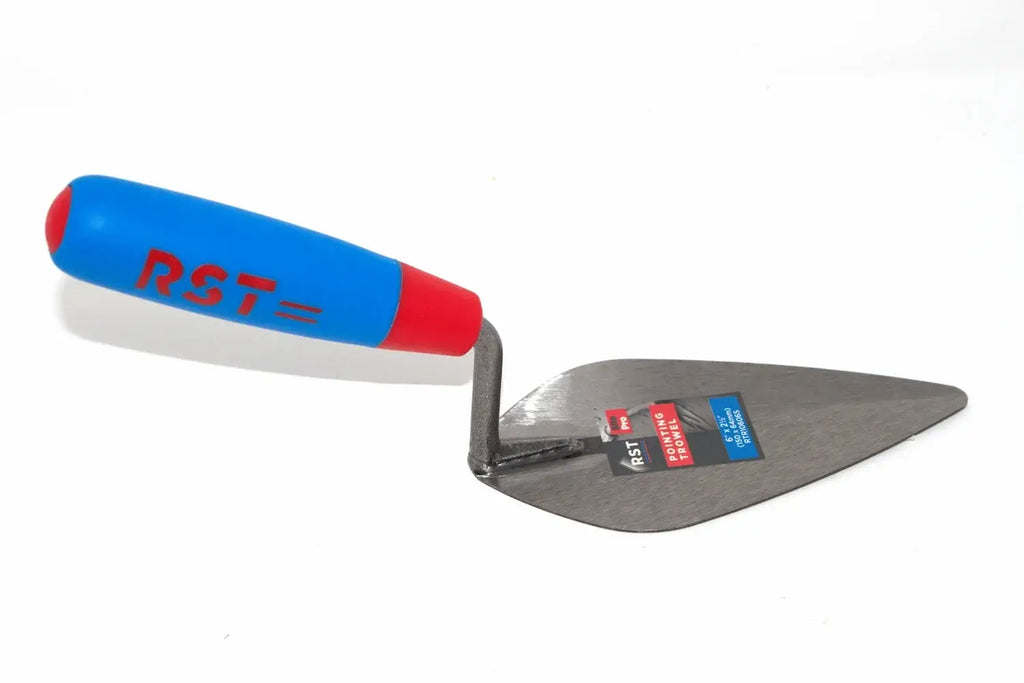 RST London Pattern Pointing Trowel 6 inch soft feel handle by Cherry Tree Tools, London pattern pointing trowel