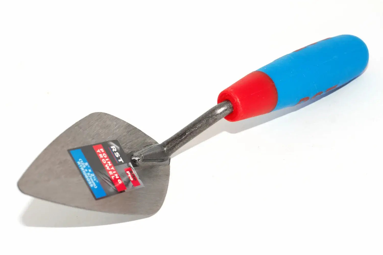 RST Pointing Trowel 5" London Pattern steel tool with a brand label on the blade and on the handle